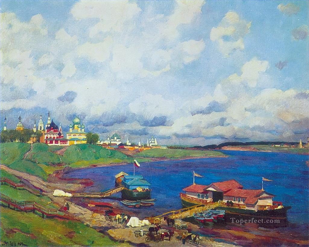 morning in uglich 1913 Konstantin Yuon Oil Paintings